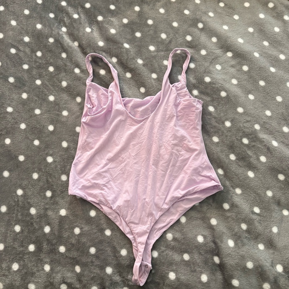 Skims Lilac One-Piece Squareneck Bodysuit - Picture 2 of 4